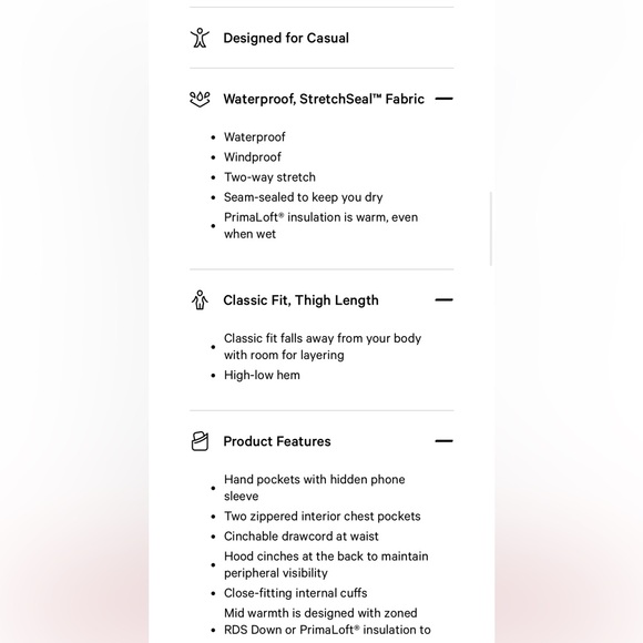 Lululemon Waterproof Insulated Cinch Waist Parka - Picture 14 of 16